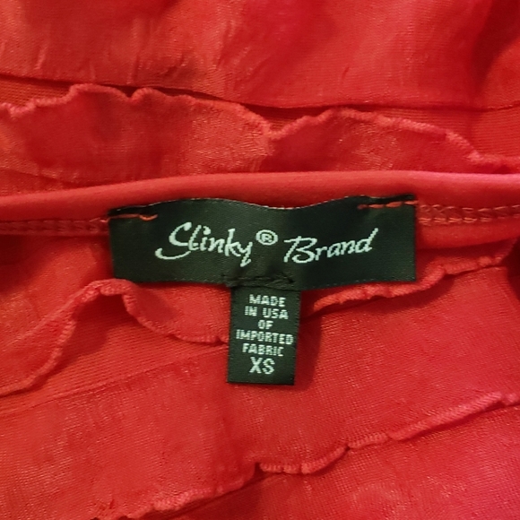 Beautiful Red Ruffled Blouse - Picture 3 of 5